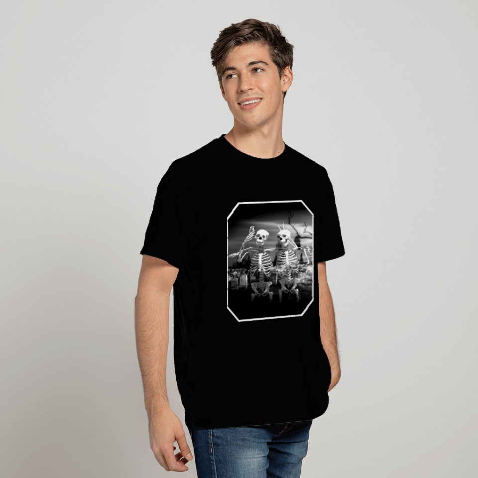Skeleton Selfie T Shirts