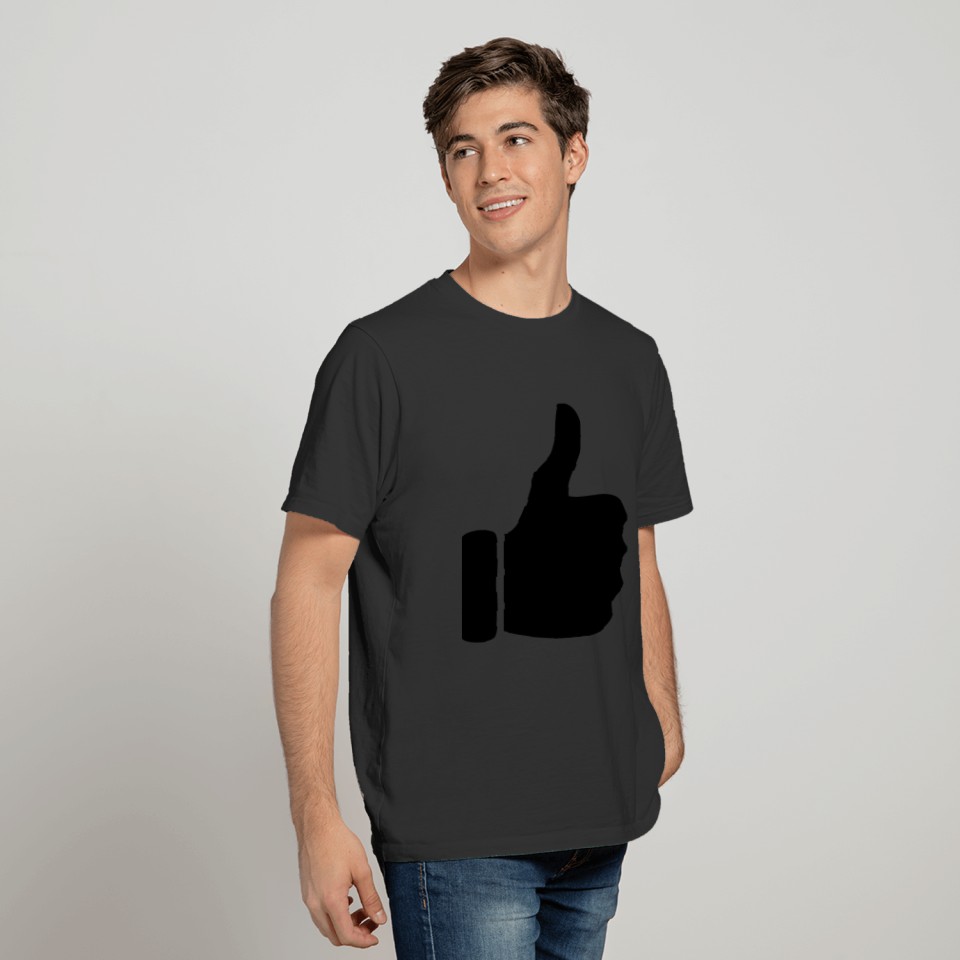 thumbs-up-icon-black-md T Shirts