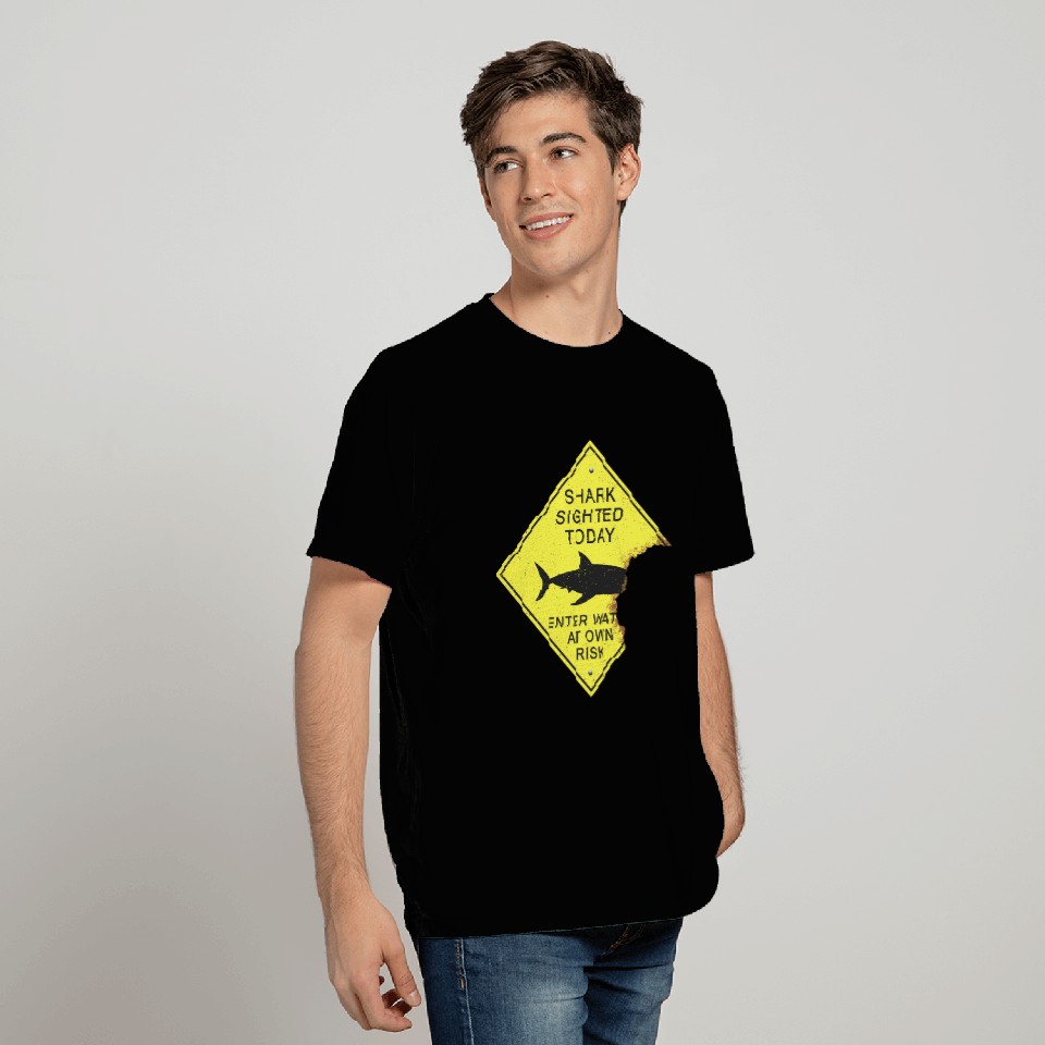 Shark attack panel T Shirts
