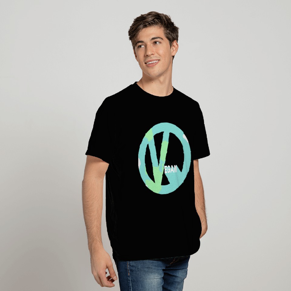 A Peaceful Vegan Earth T Shirts