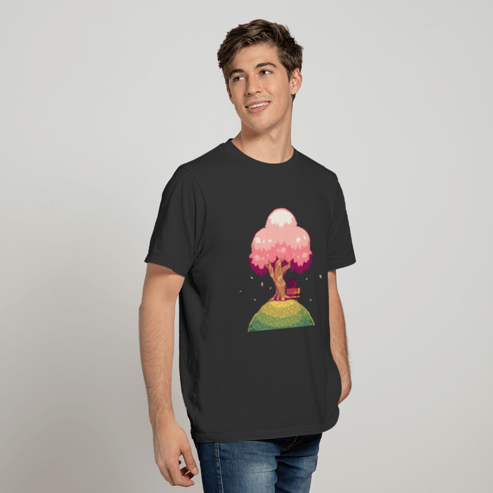 tree pink T-shirt