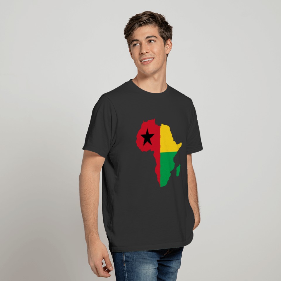 Guinea Bissau Africa Map T-shirt