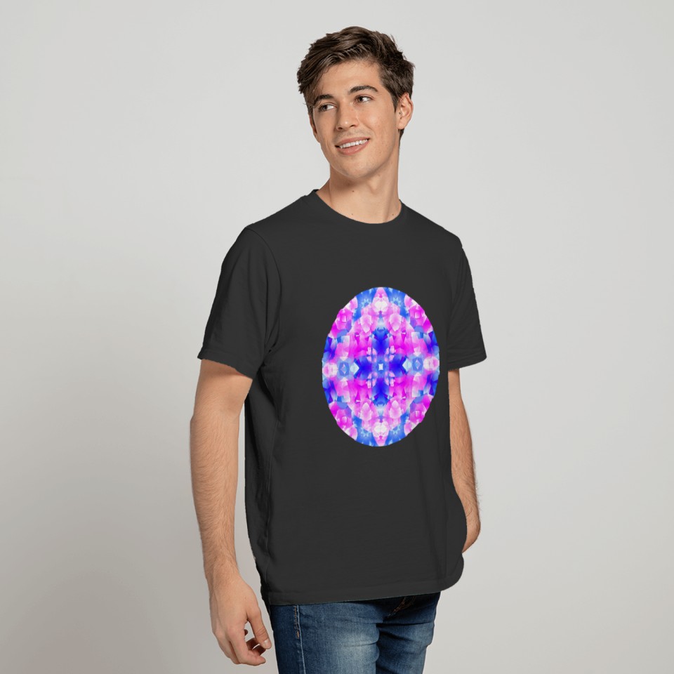 Crystal Flowers Mandala T-shirt