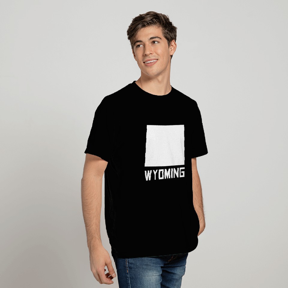 Wyoming State Silhouette T Shirts