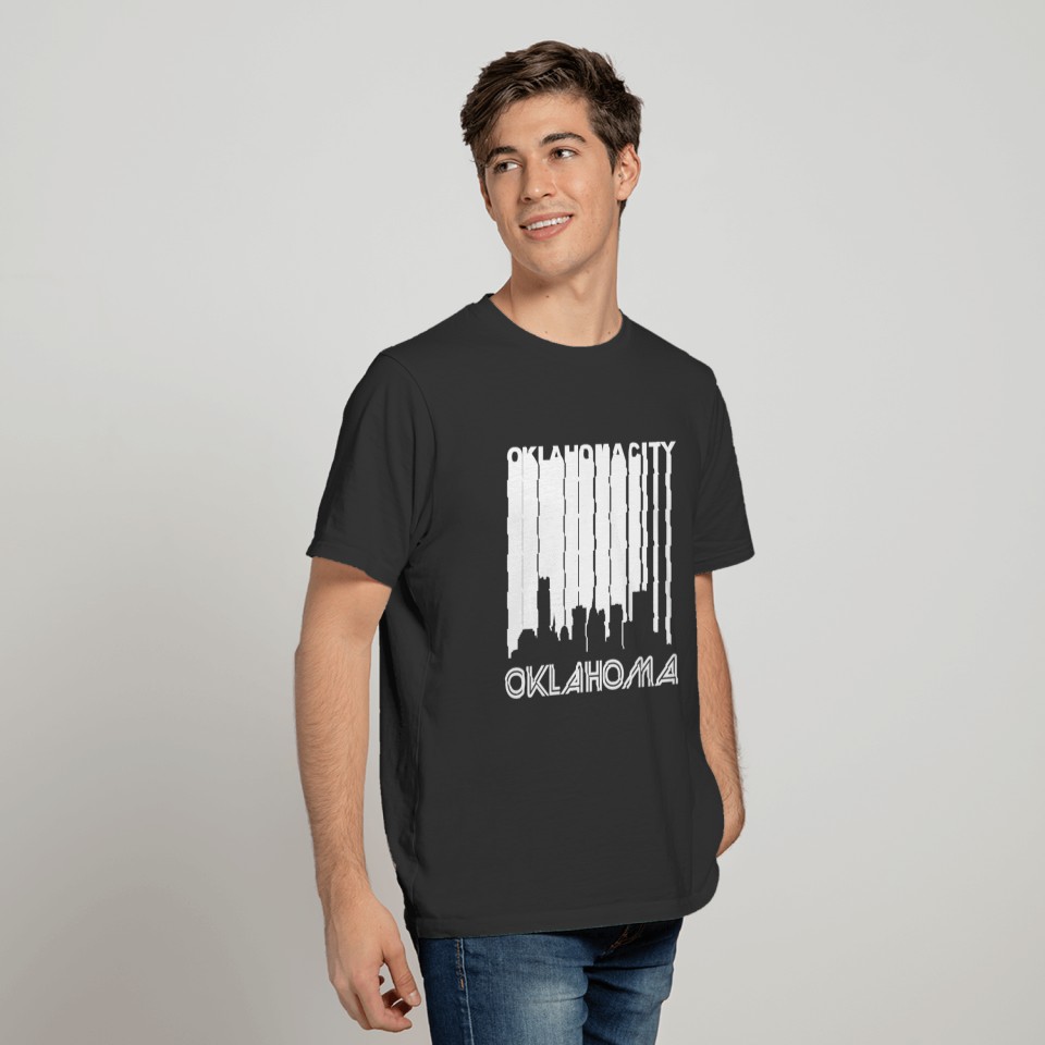 Retro Oklahoma City Skyline T-shirt