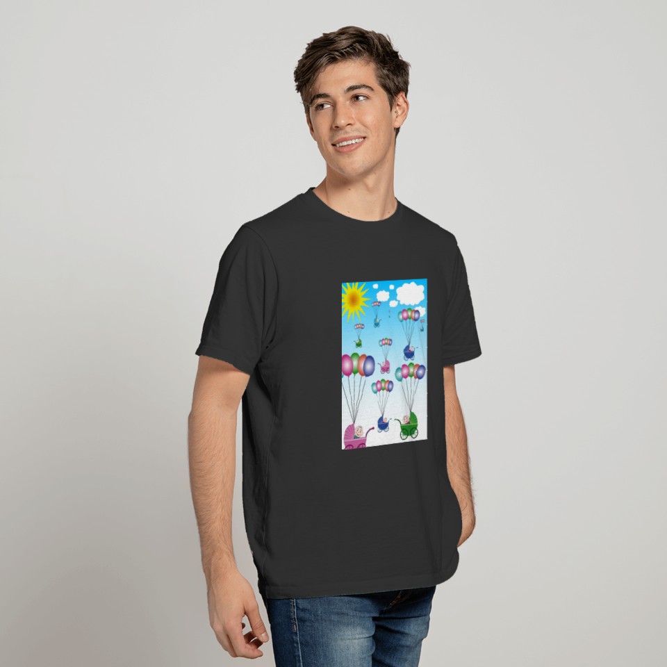 strollers in the sky T-shirt