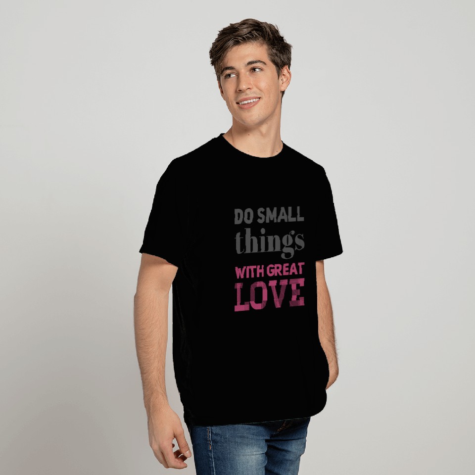 Do Small Things grey/rose T Shirts