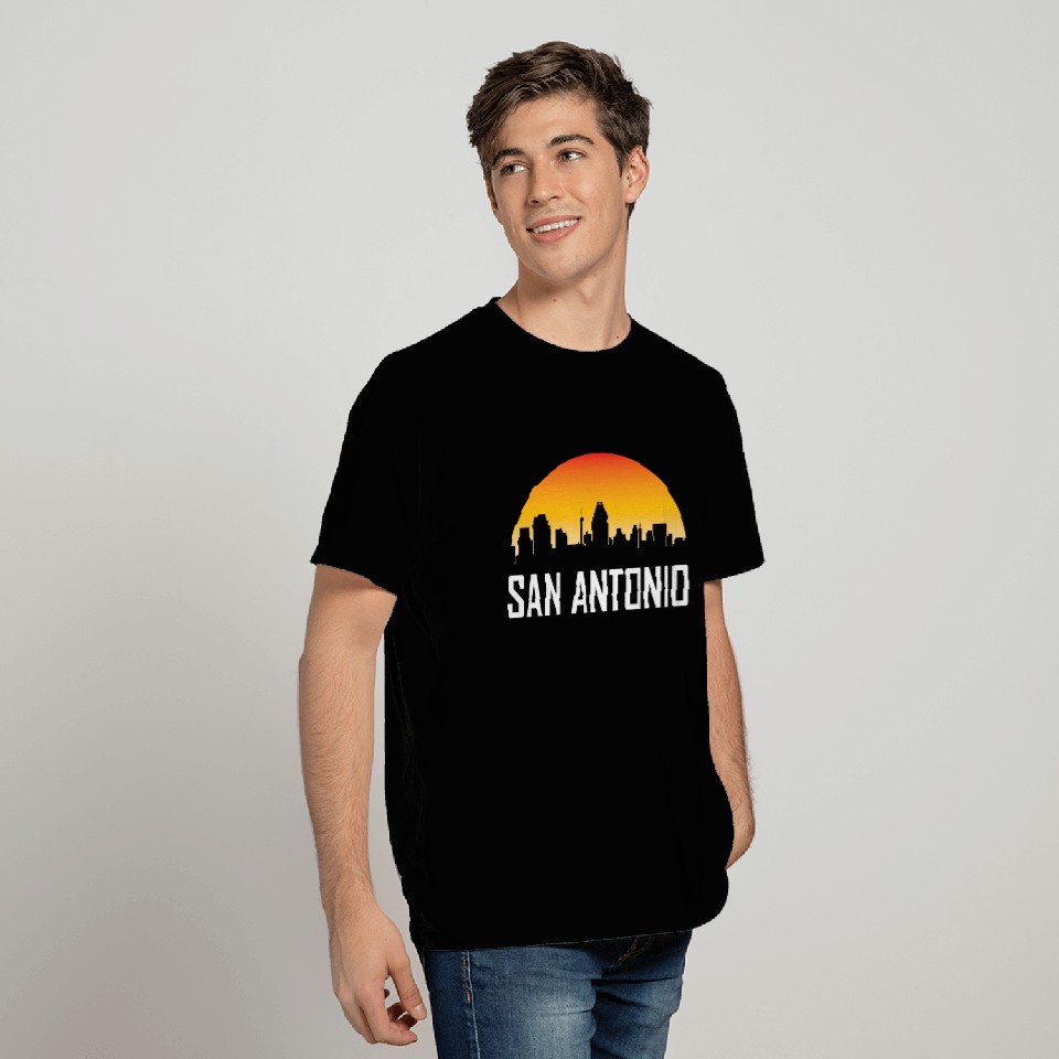San Antonio Texas Sunset Skyline T Shirts