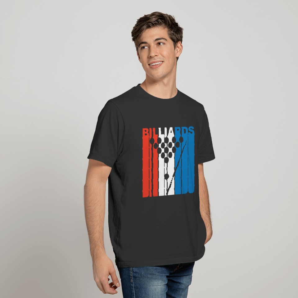 Red White And Blue Billiards T-shirt