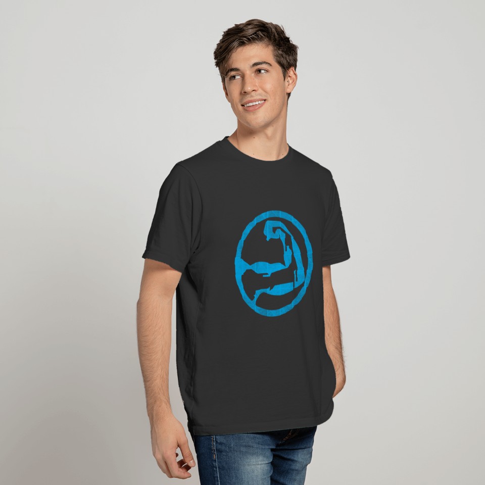 Cape Cod Superhero Logo - Blue T Shirts