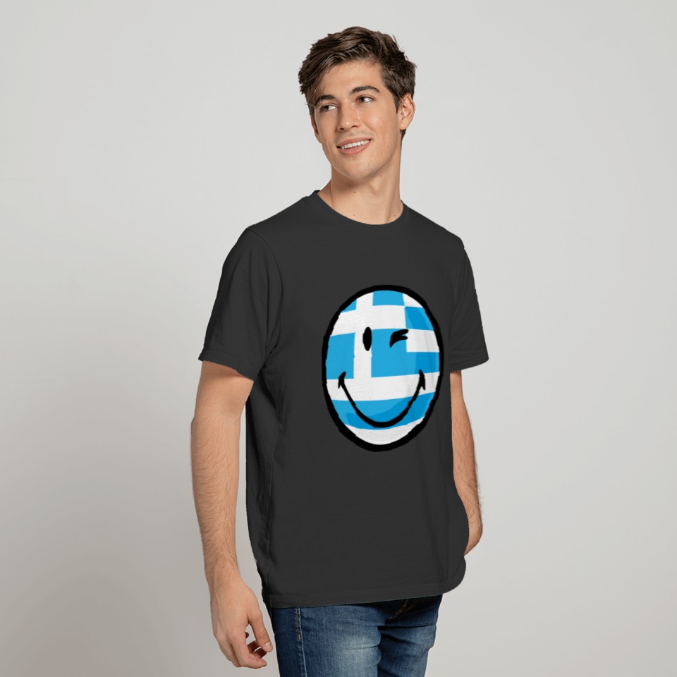 SmileyWorld Greek Flag T-shirt