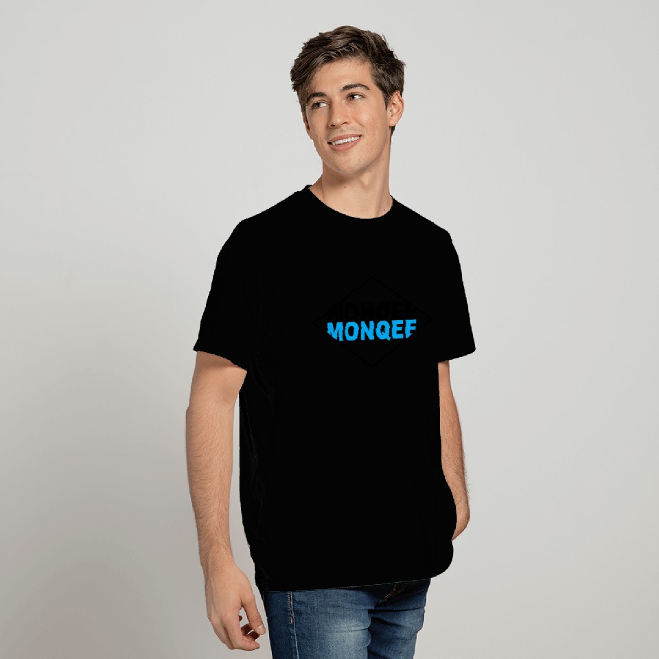 BLACK & LIGHT BLUE T Shirts