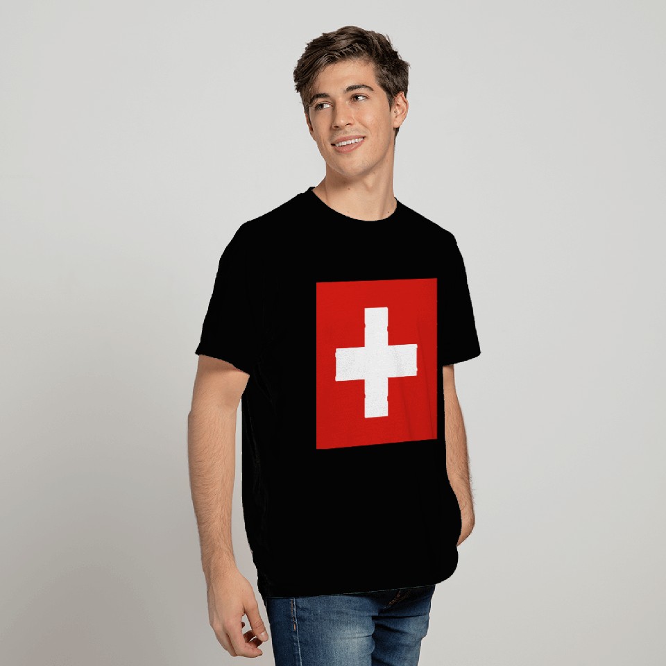 flag switzerland T Shirts