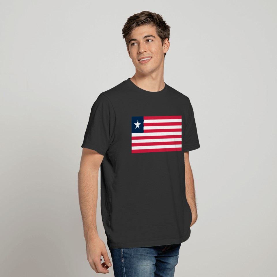 Liberia country flag love my land patriot T-shirt