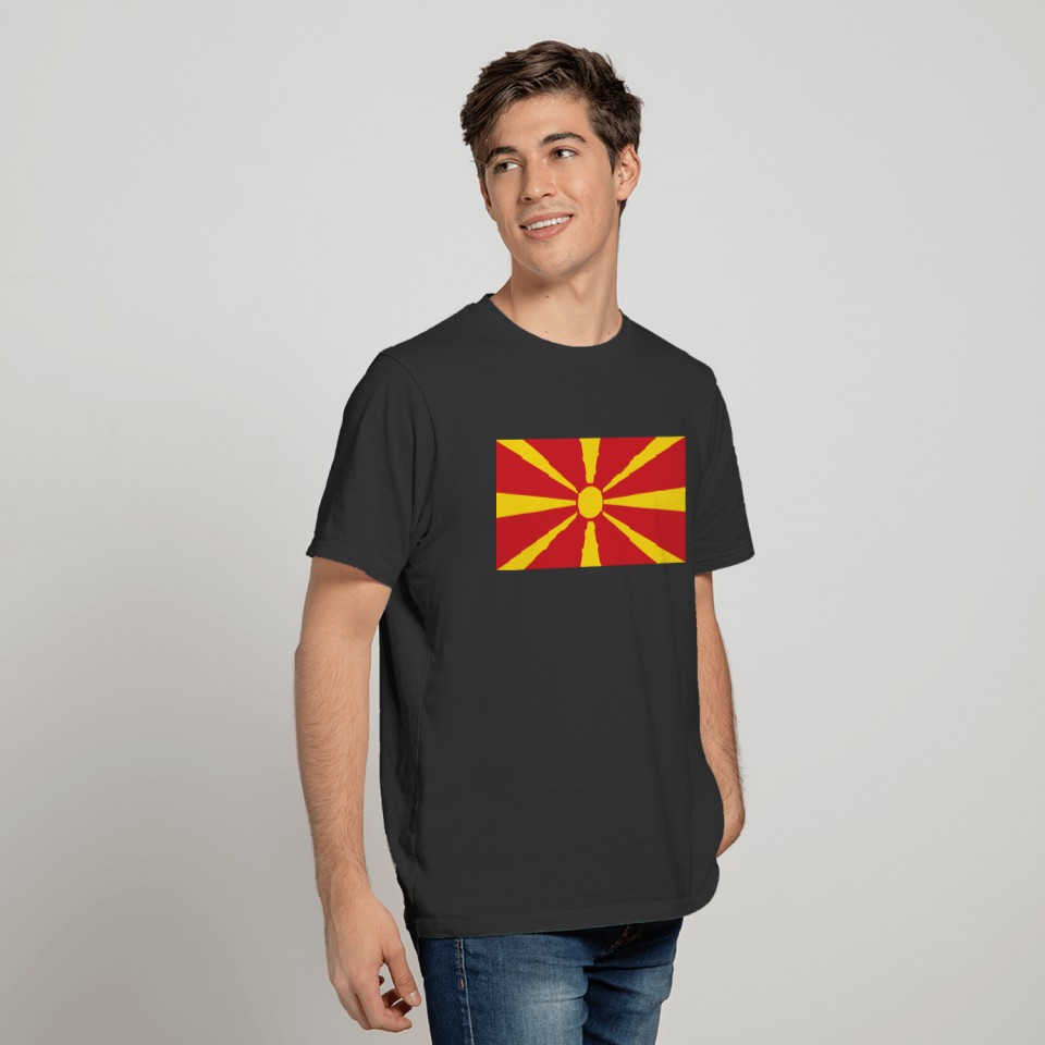 Macedonia country flag love my land patriot T-shirt