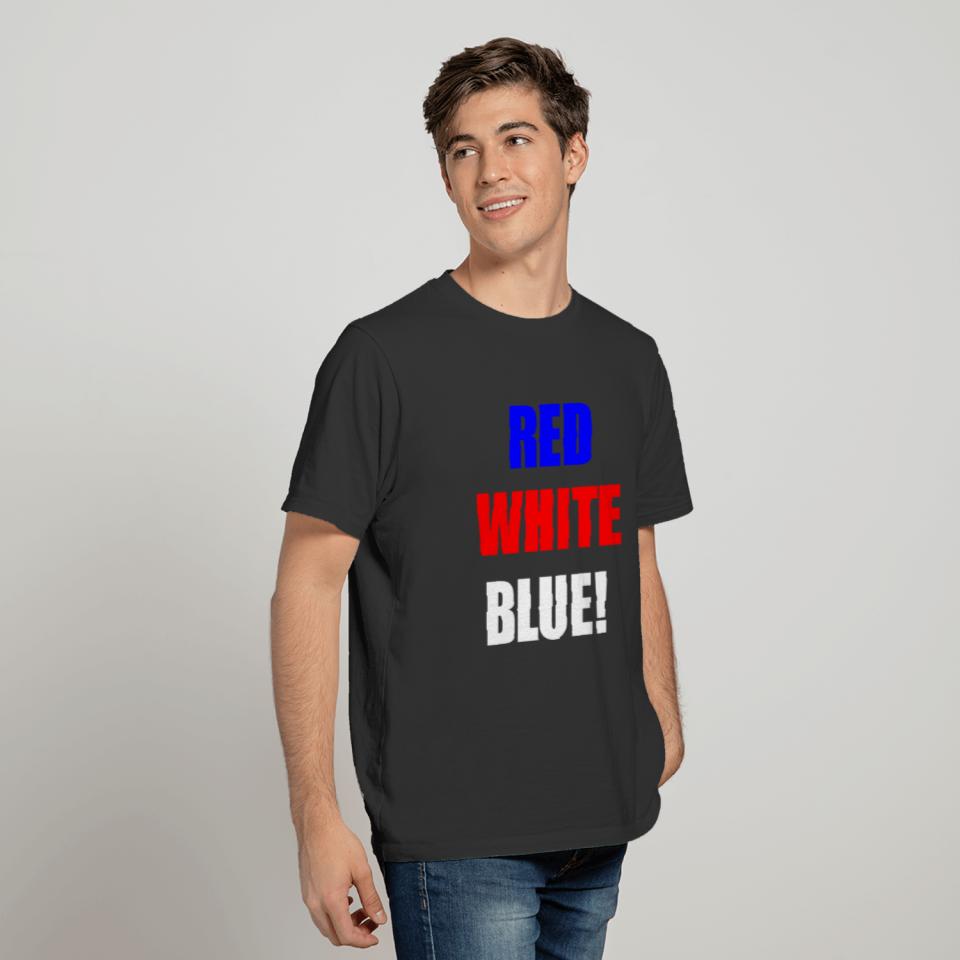 red white blue OCD T-shirt