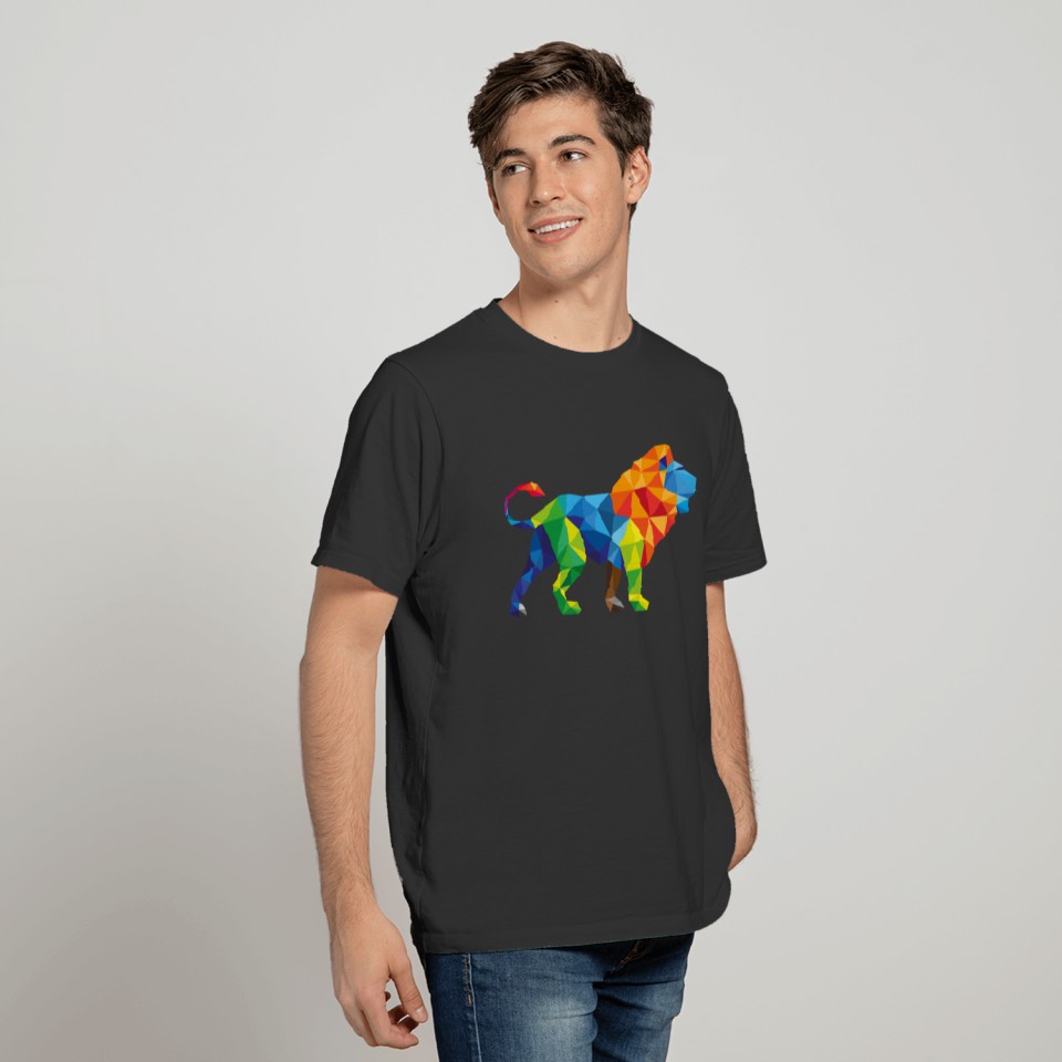 Lion Abstract T Shirts