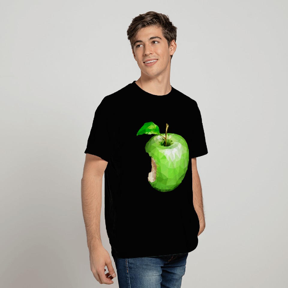 Green Apple With A Bite T Shirts