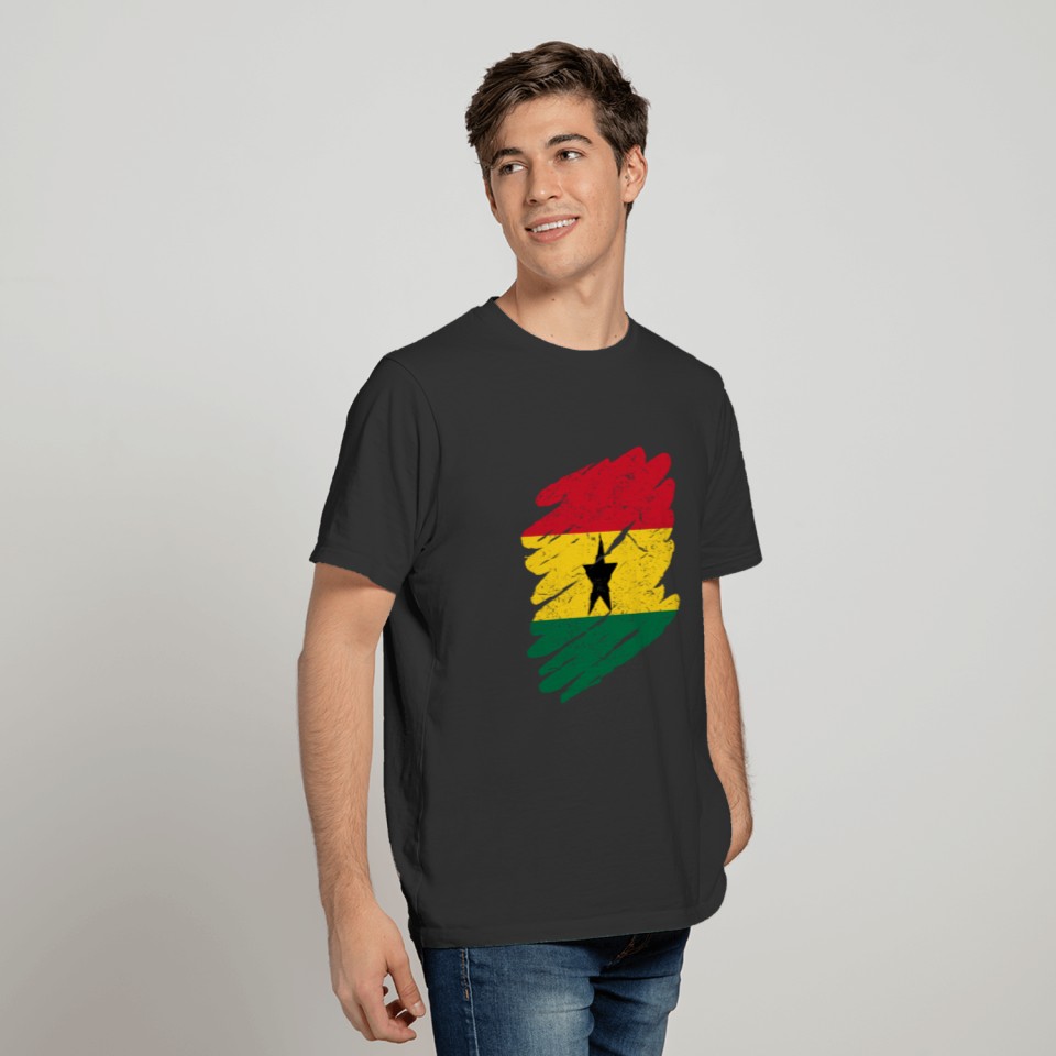 Pinsel Land Heimat Ghana T-shirt
