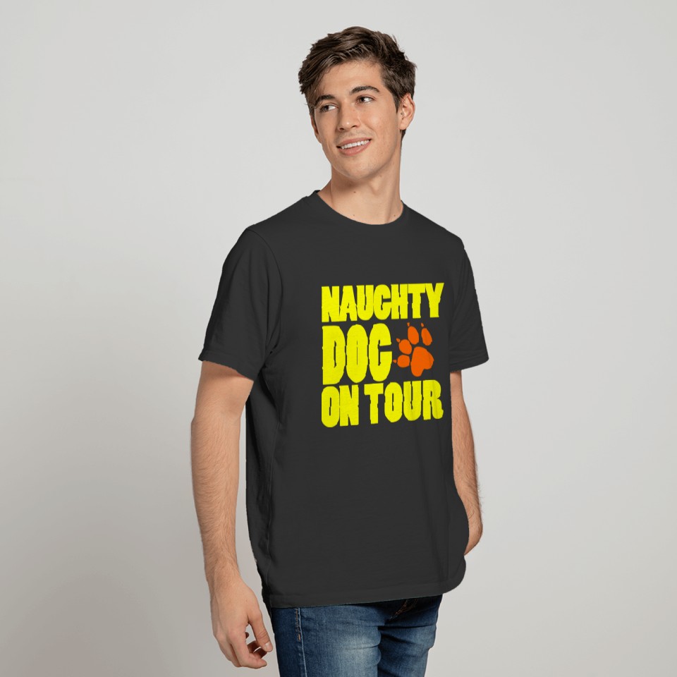 GIFT - NAUGHTY DOG ON TOUR YELLOW T-shirt