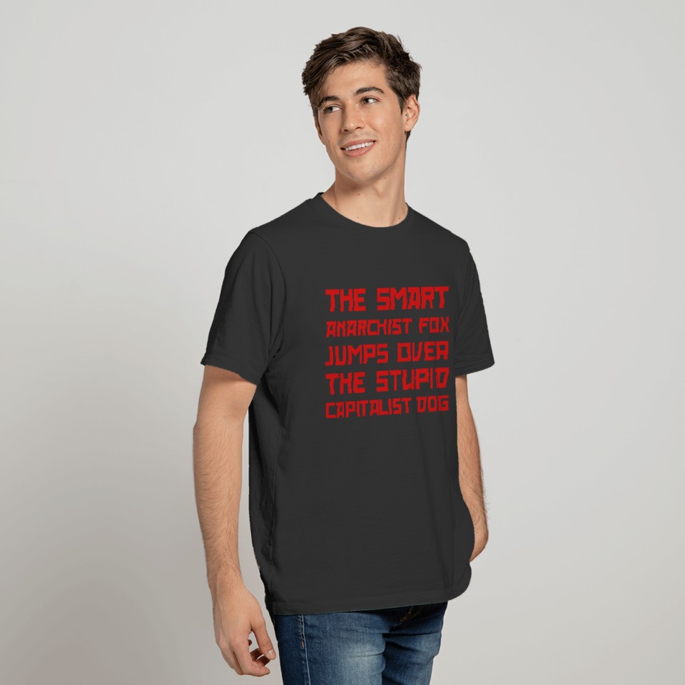 Anarchist Dummy Text, Typography T-shirt