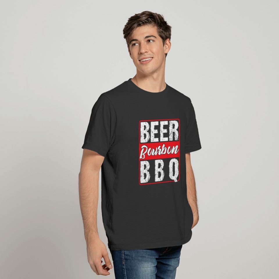 Beer Bourbon BBQ T-shirt