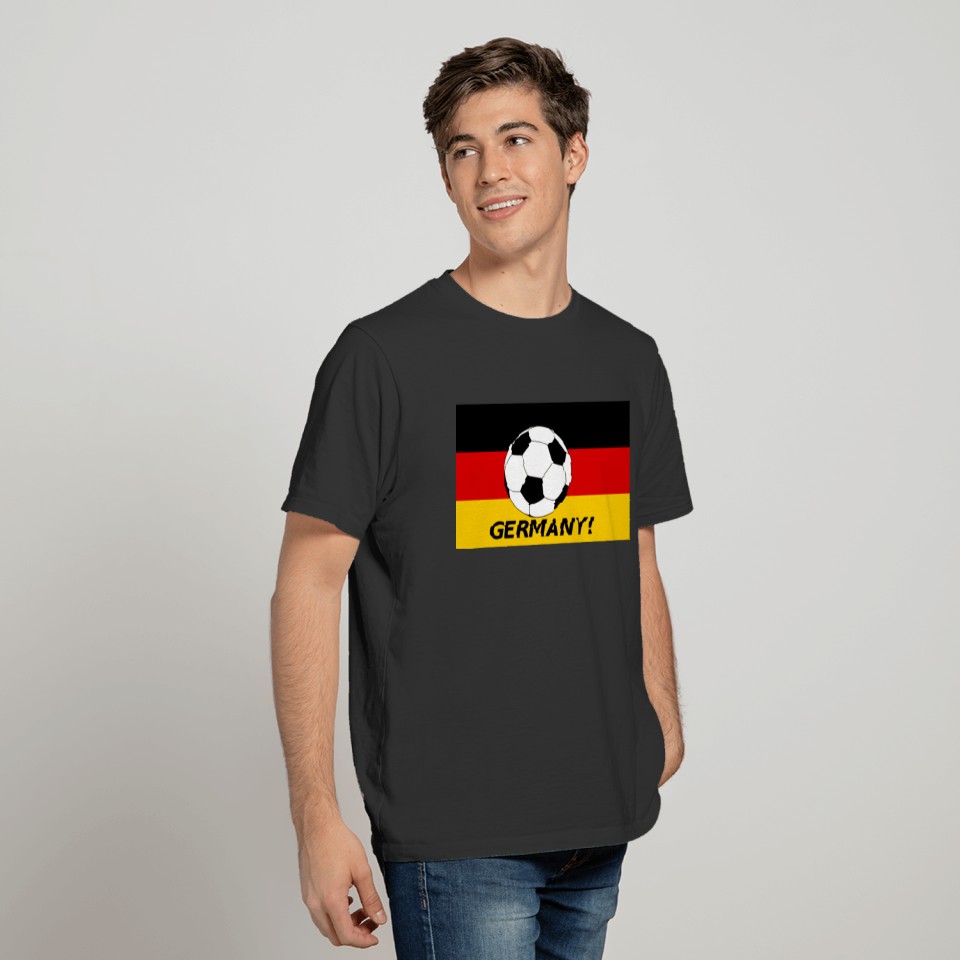 Germany! Germany flag with soccer ball T-shirt