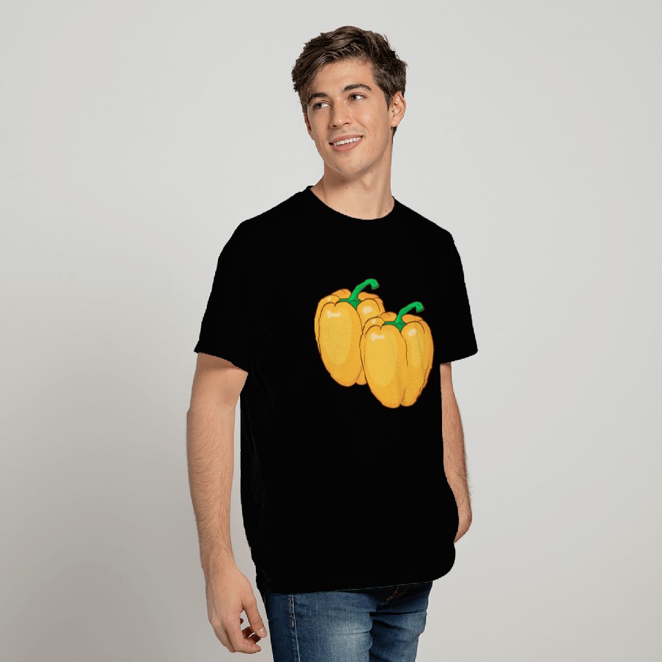 Yellow Paprika Pepper T Shirts