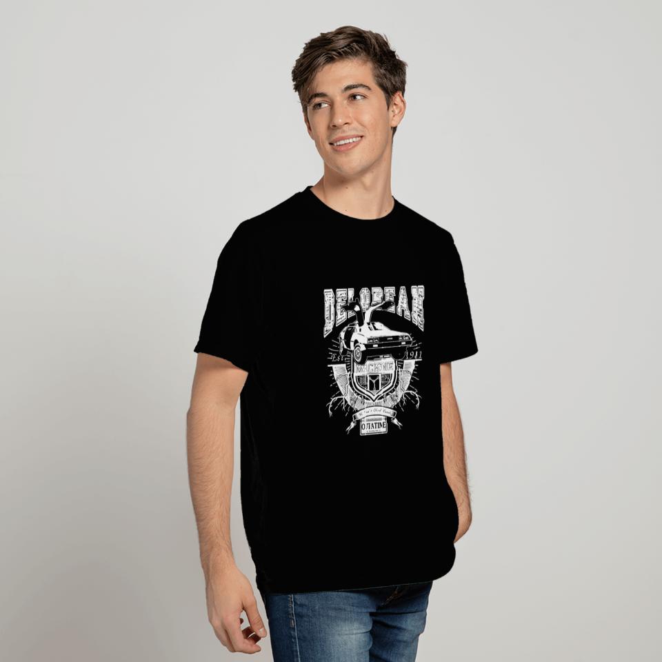 Back to the future Delorean doc brown marty mcfl T Shirts