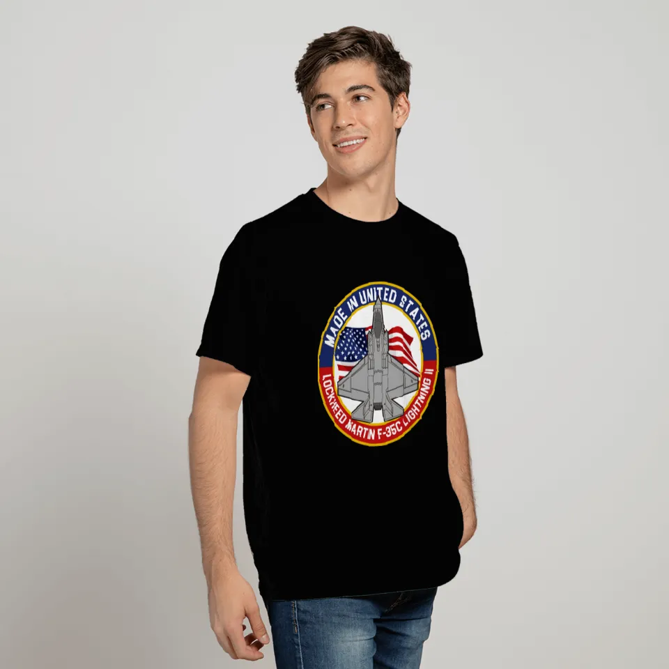 Lockheed Martin F-35C Lightning II - Made in USA T Shirts