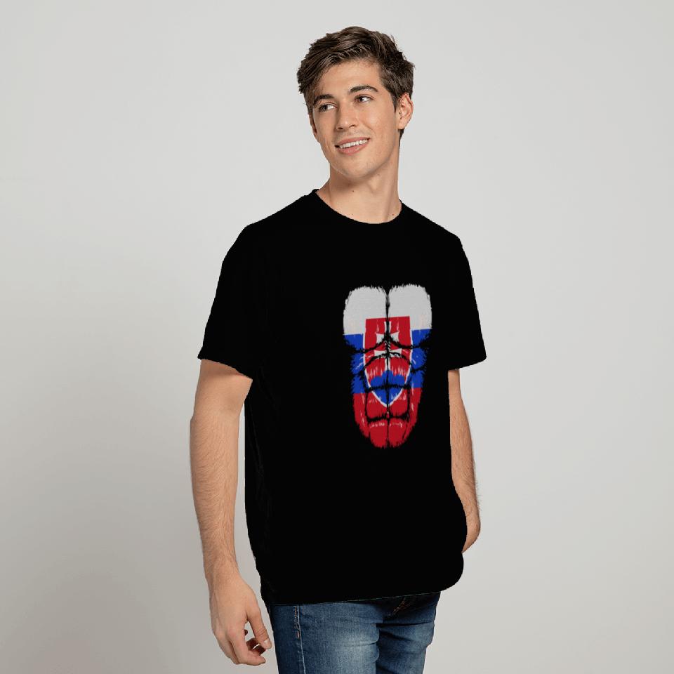 Slovakia flag Hulk muscles T Shirts
