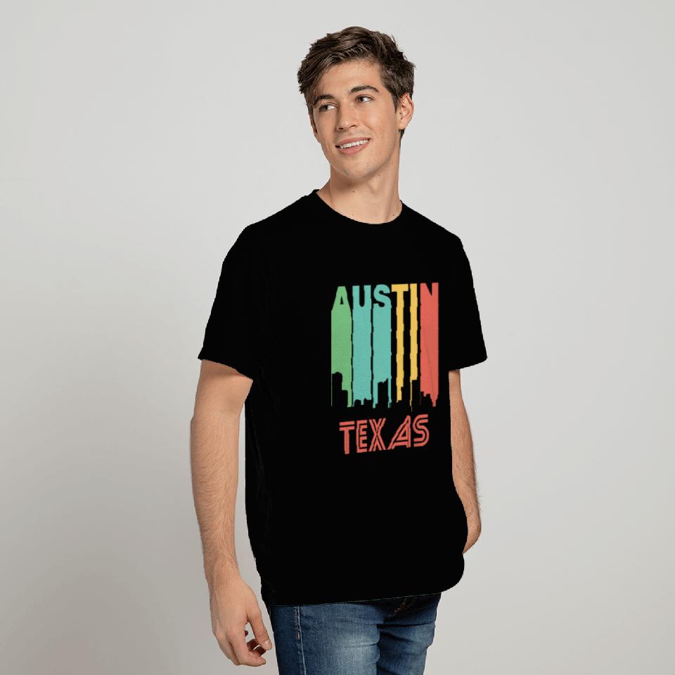 City - retro 1970's style austin texas skyline T Shirts
