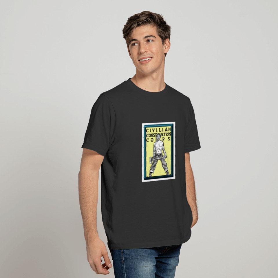 Civilian Conservation Corps Shirt Woodman ship 1940s CCC Gift TShirt T-shirt