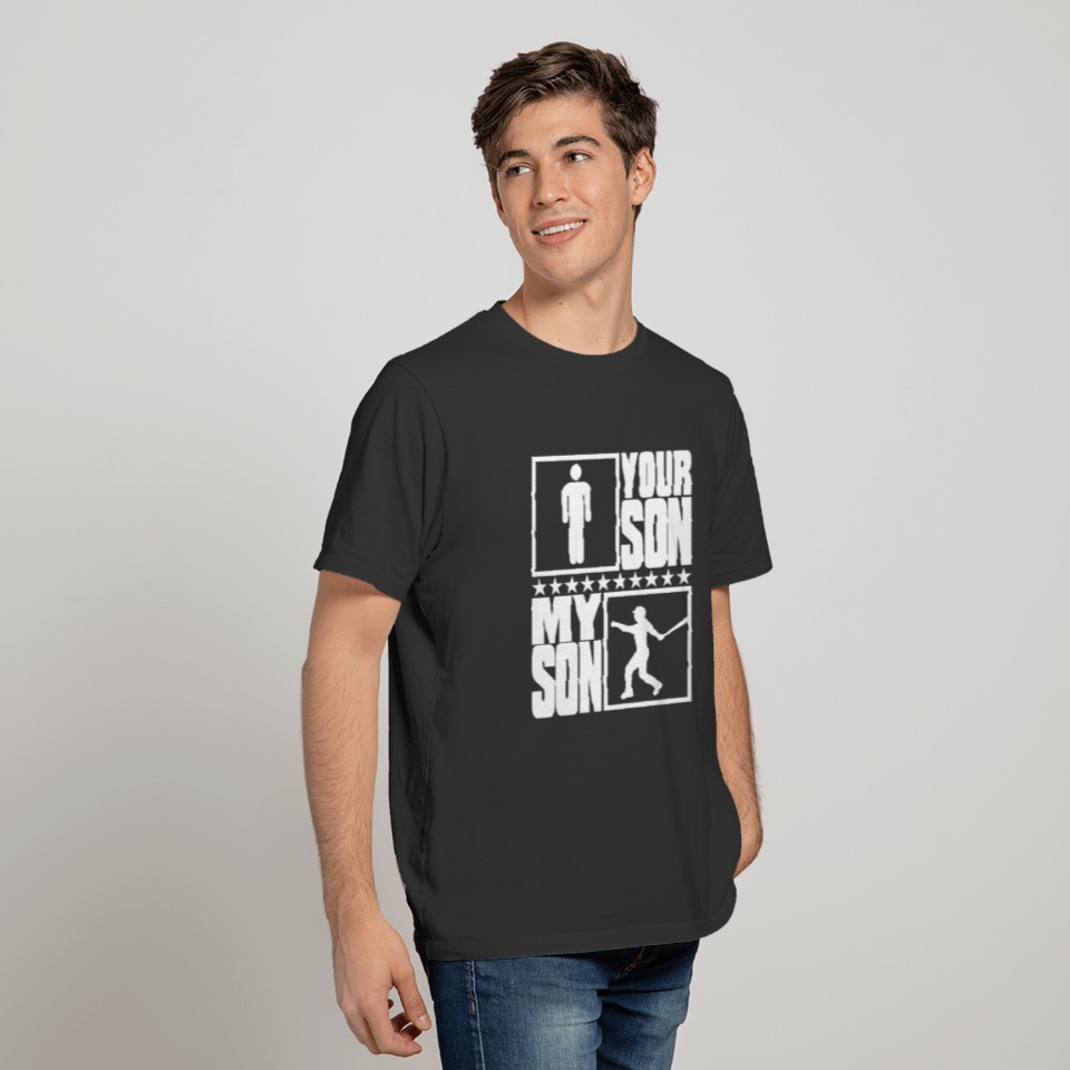 Baseball Mom and Dad Gift - My Son vs Your Son T-shirt