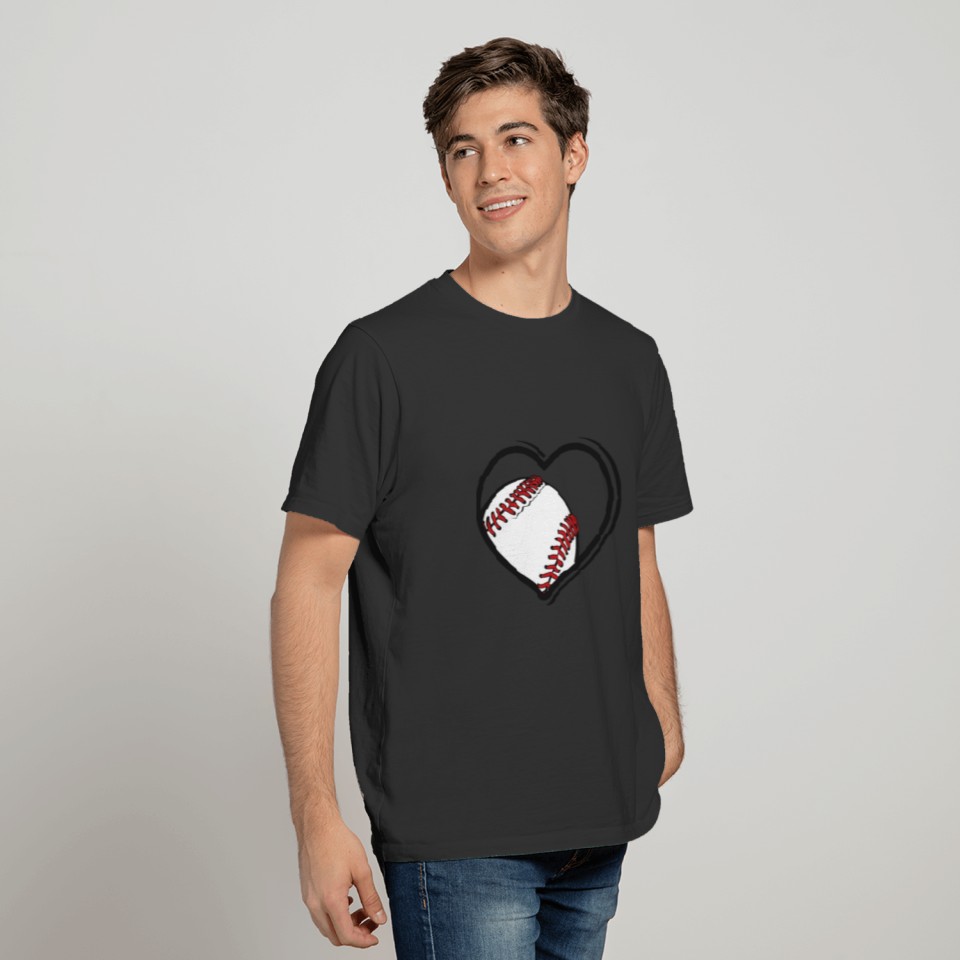 Baseball Heart T-shirt