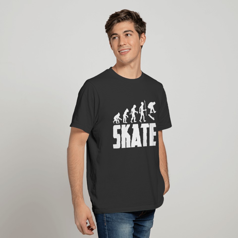 Evolution Skateboarding Skateboarder Skating Skate T-shirt