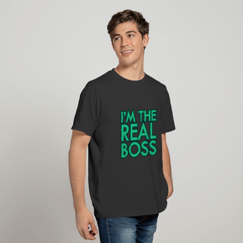 I'm The Real Boss Couple Valentines Giftidea T-shirt