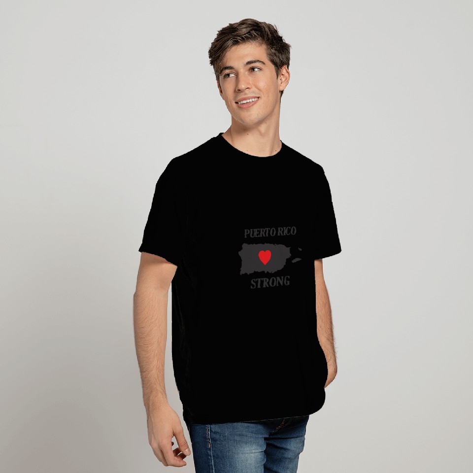 Strong Puerto Rico Flag T Shirts Flag