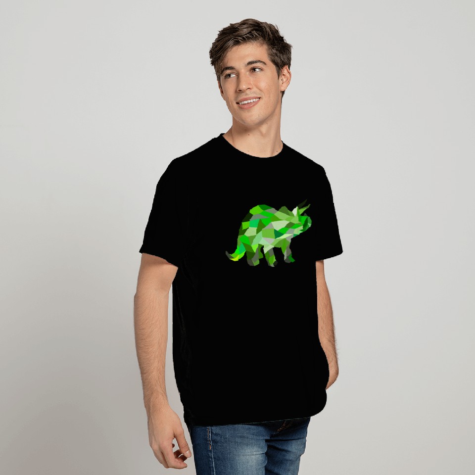 triceratops green T Shirts