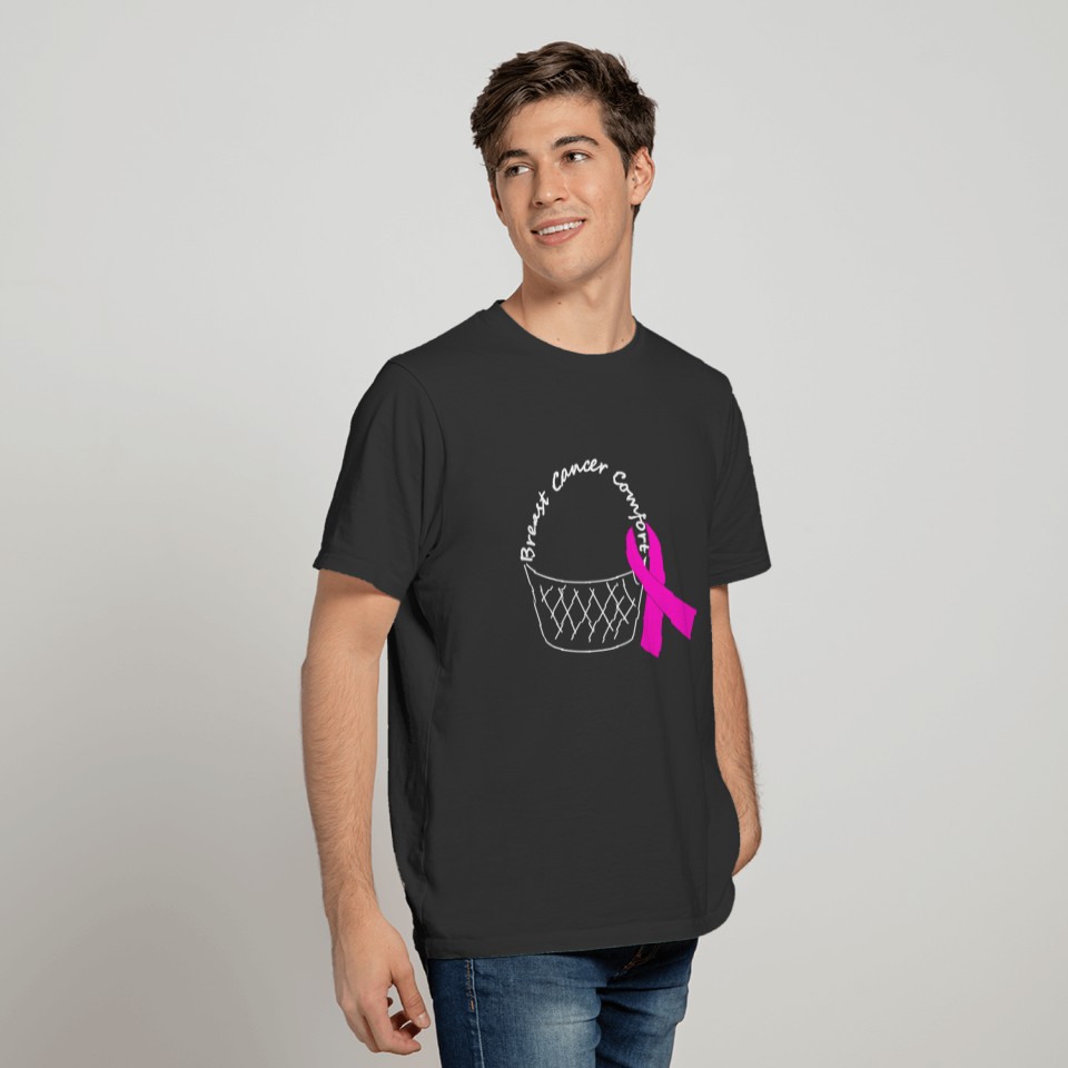 White Comfort Basket - Breast Cancer T-shirt