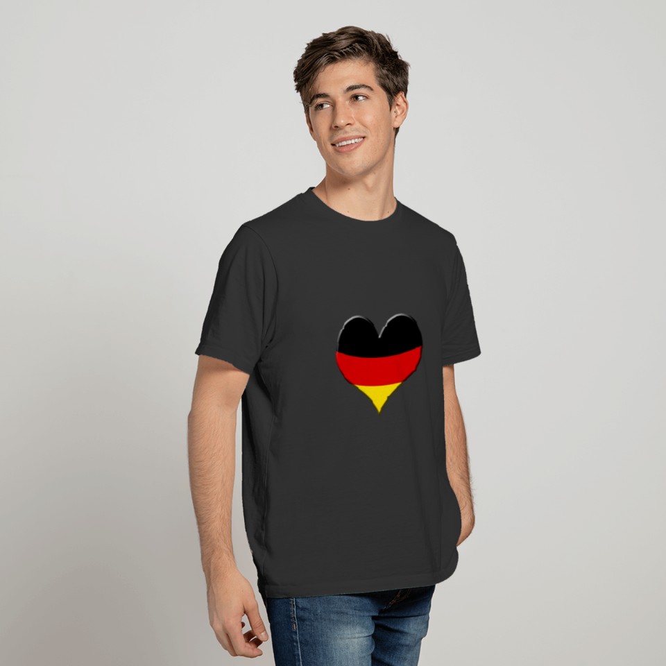 (Germany Heart-shaped) T-shirt