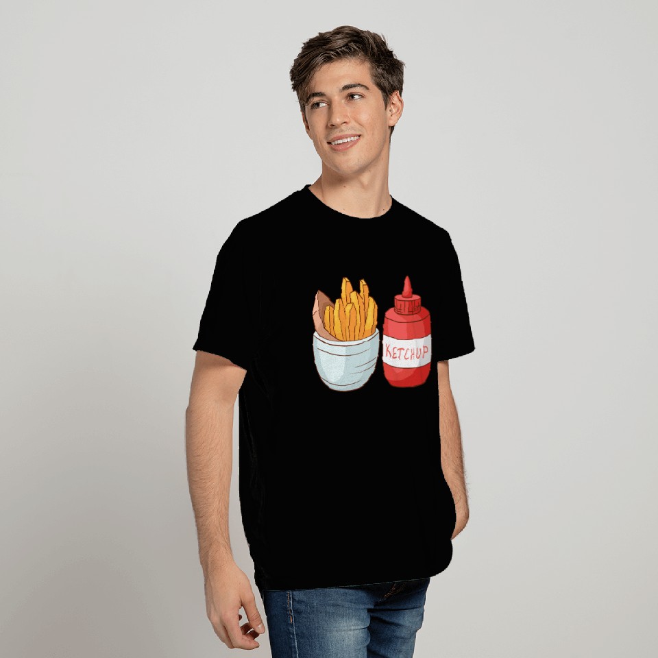 French Fries Ketchup T Shirts