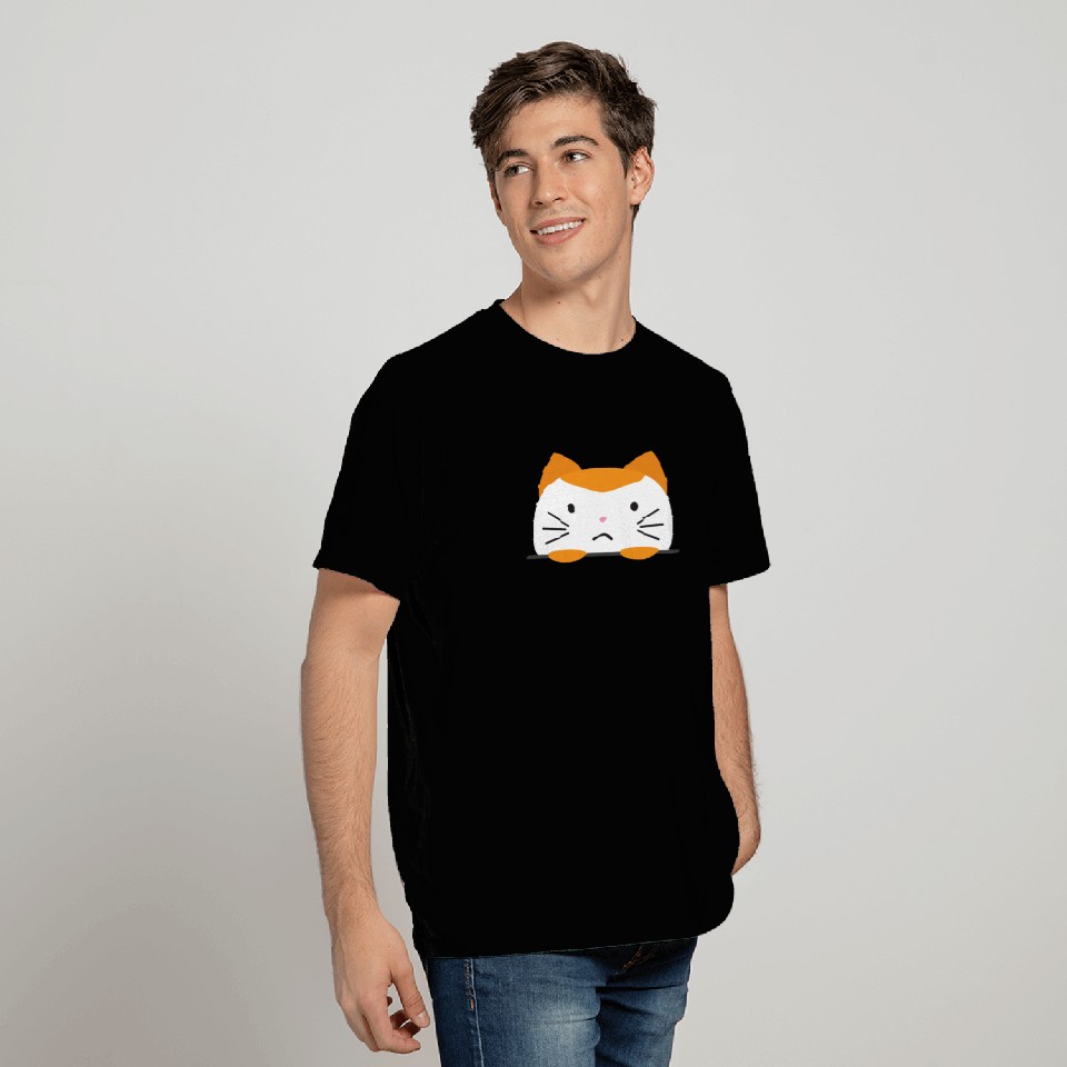 Cute comic cat Kitty grumpy cat T Shirts