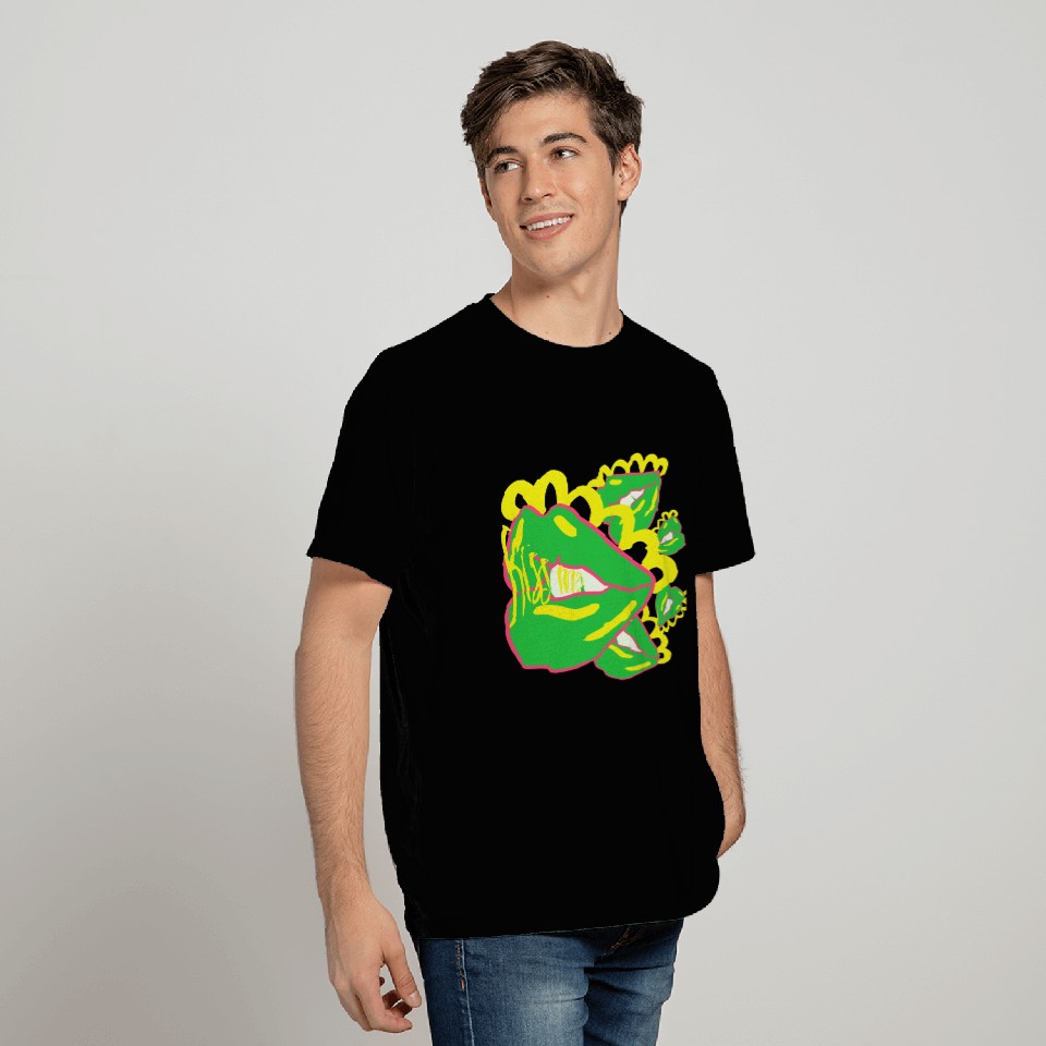 Psychedelic Mouth Lips T Shirts