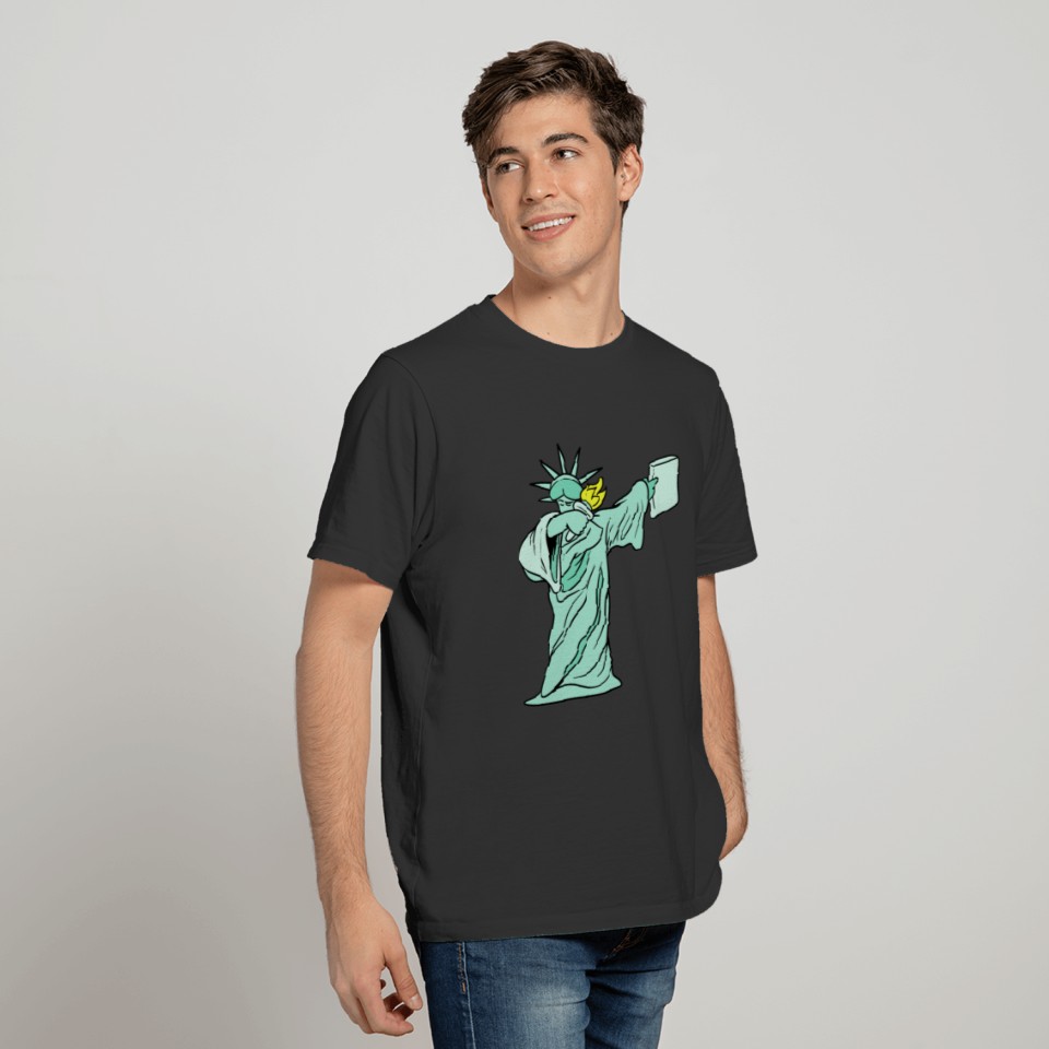 Dabbing Dab Statue of Liberty T-shirt