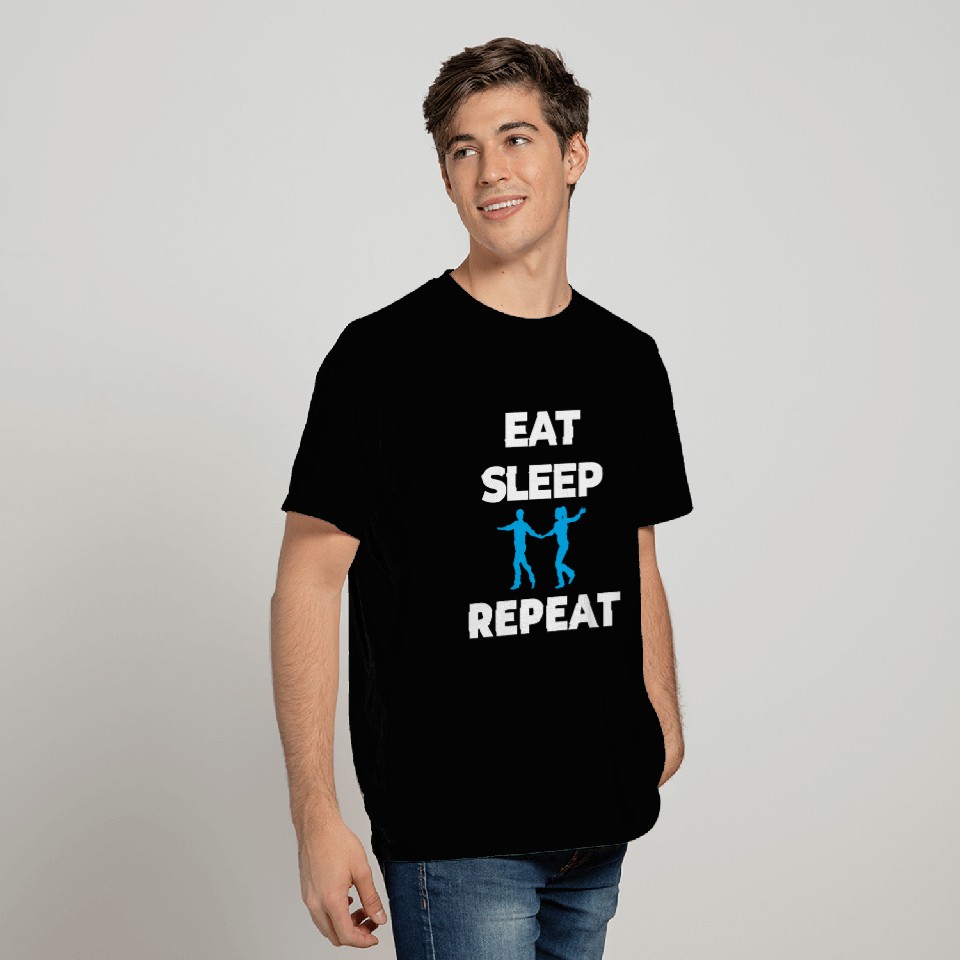 west coast swing Eat Sleep Repeat wcs gift dancer T Shirts