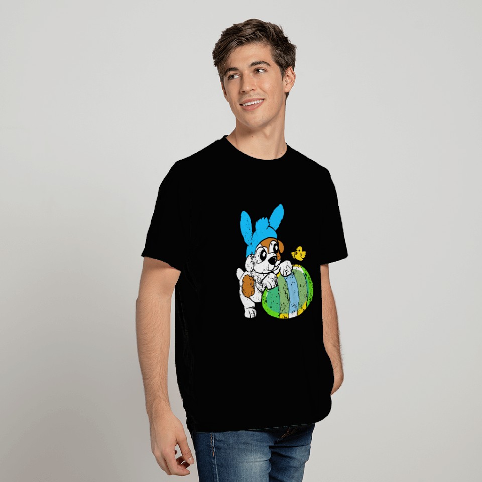Retro Vintage Grunge Style Easter Bunny T Shirts