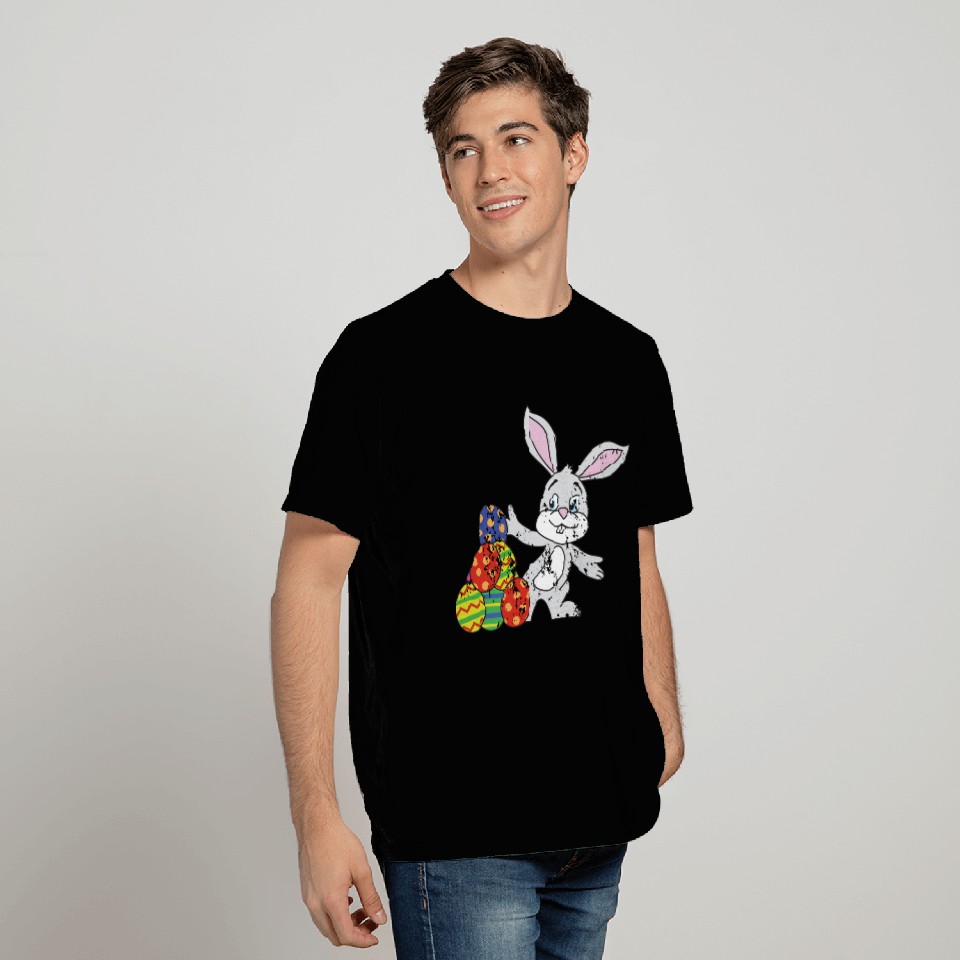 Retro Vintage Grunge Style Easter Bunny T Shirts