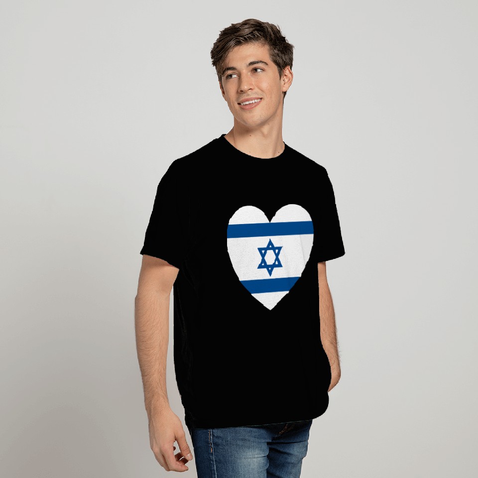 Israel Heart T Shirts