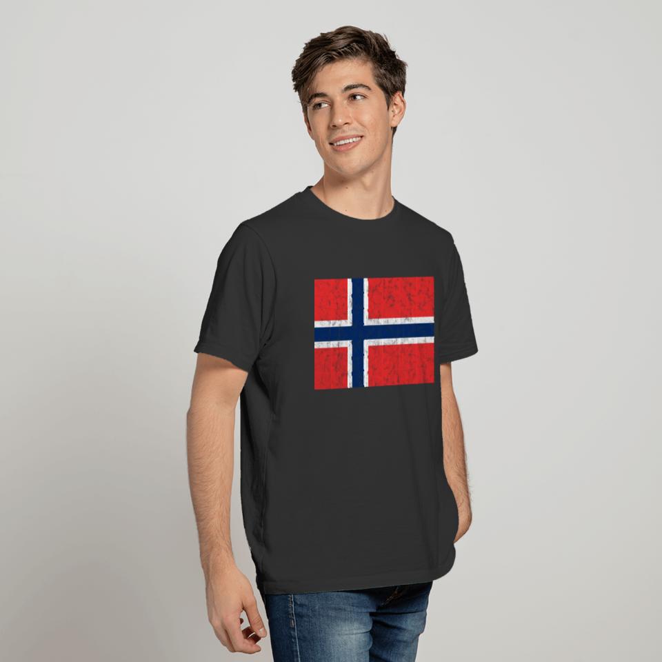 Norwegian norwey flag grunge T-shirt